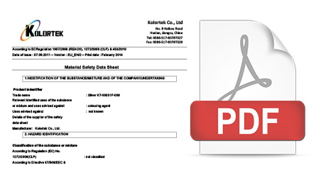 MSDS & TDS